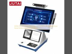 JUTAI Clouds Visitor Management System , Tempered Glass Panel Visitor Management Kiosk