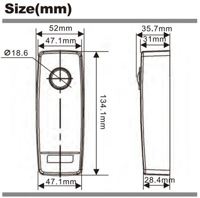 30m Battery-Powered IP65 Waterproof Infrared Sensor Photocell for Sliding Swing Gates